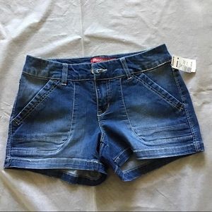 Blue jean shorts